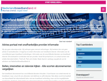 Tablet Screenshot of nederlandbreedbandland.nl